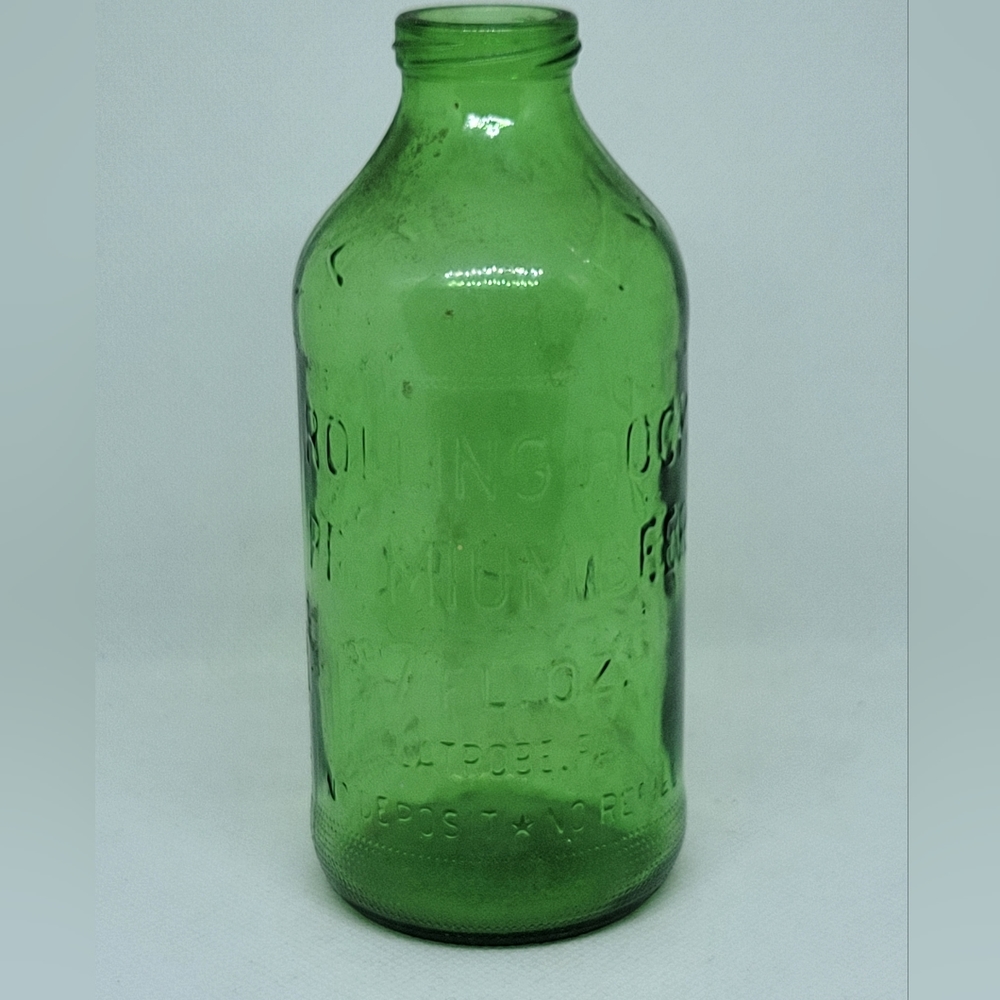 Vintage Rolling Rock Premium Beer Glass Bottle
